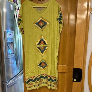 Double D Ranch Geometric Patterned Dress